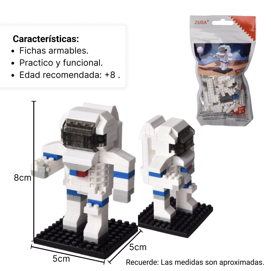 fichas de armar astronauta para niños