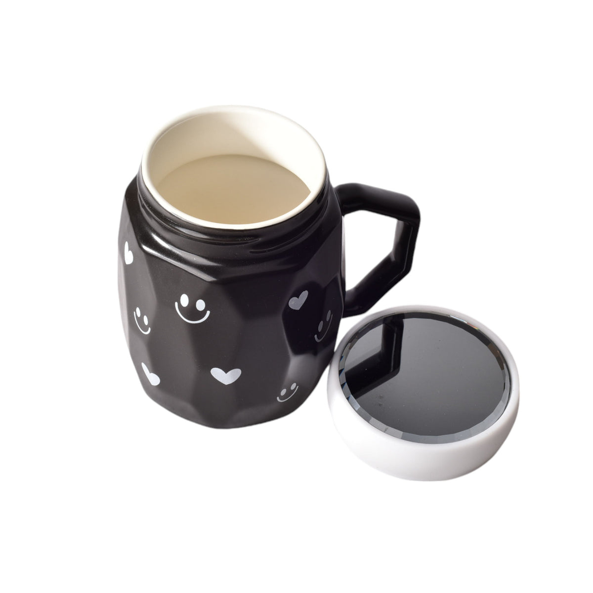mug pocillo ceramica con tapa