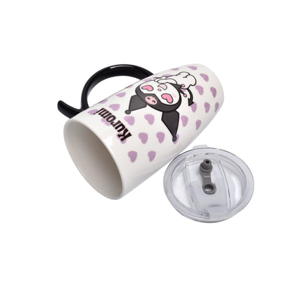 POCILLO CERAMICA KUROMI PERSONAJE 580ML DIM:9X16