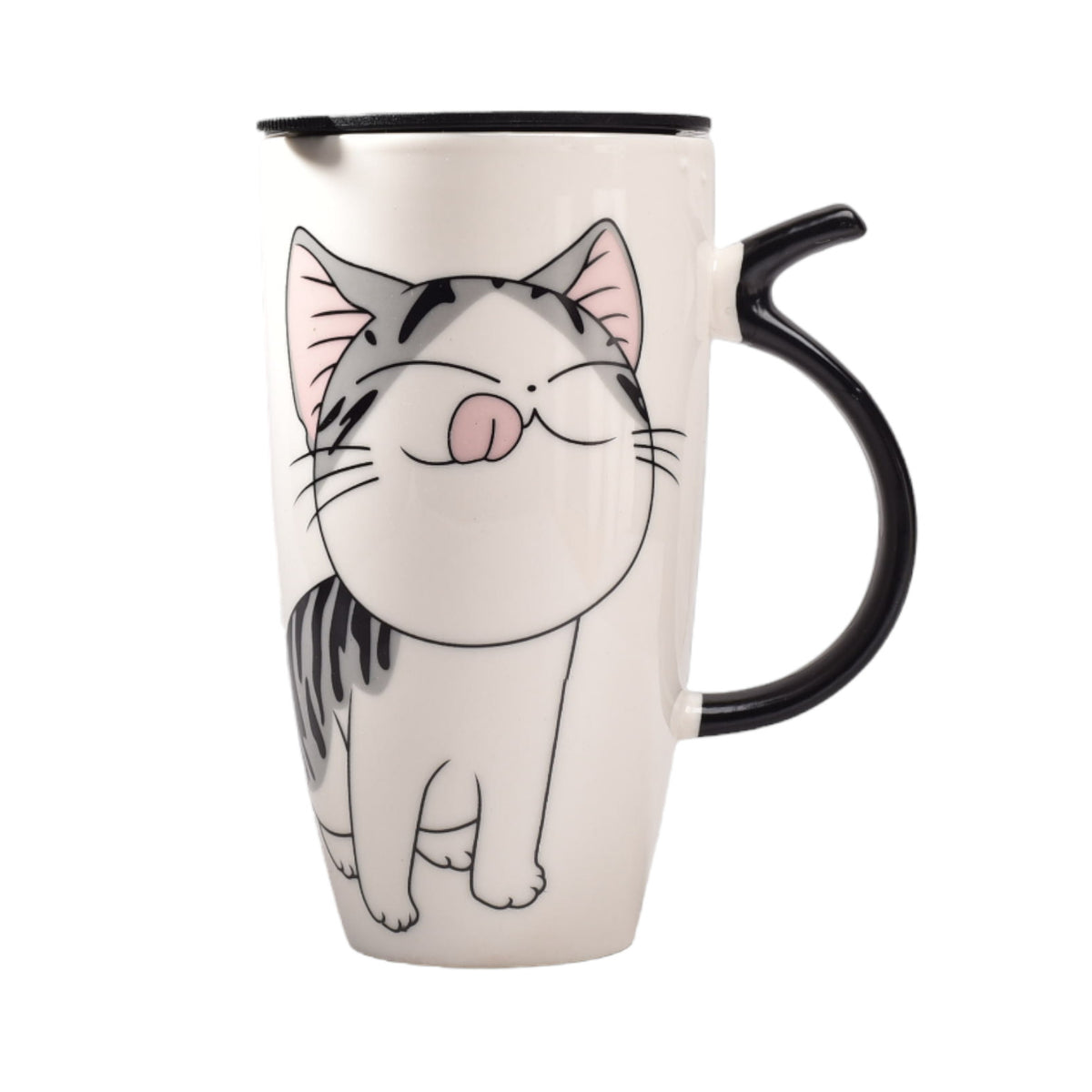 pocillo grande ceramica mug con tapa