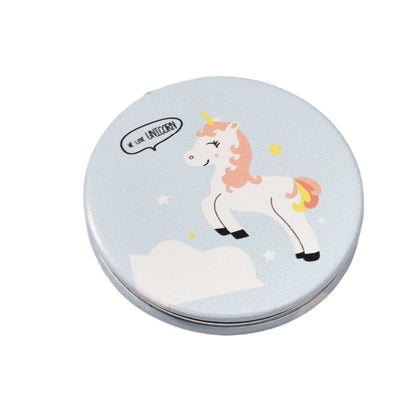 ESPEJO REDONDO PLASTICO CARTERA UNICORNIO DIM: 7x7CM