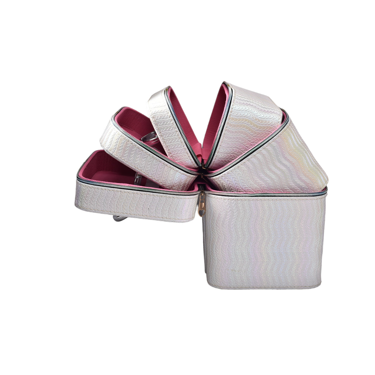 caja cosmetiquera x 3 set