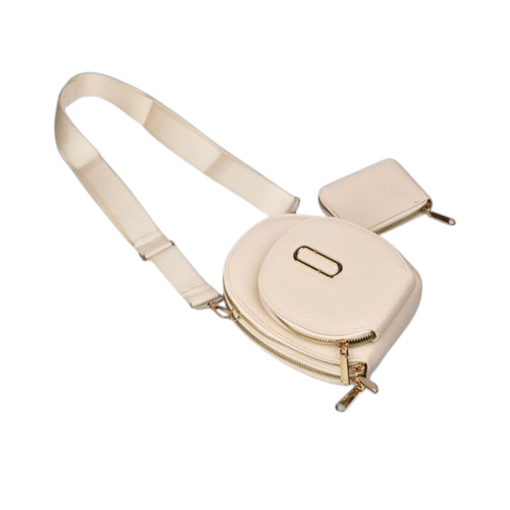 bolso para dama sintetico con monedero dim: 15x18x7