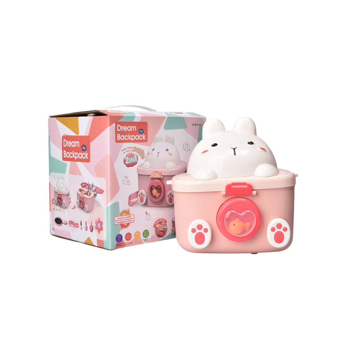 juguete set maleta con accesorios niñas plastico dim:18x15x17