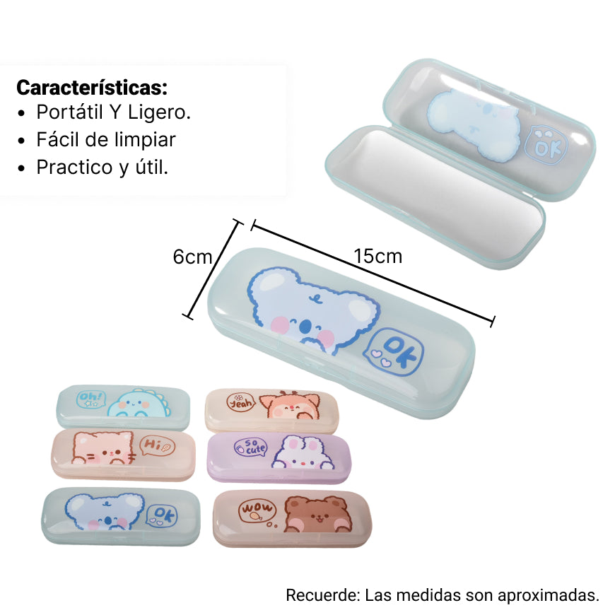 estuche para gafas plastico difentes colores
