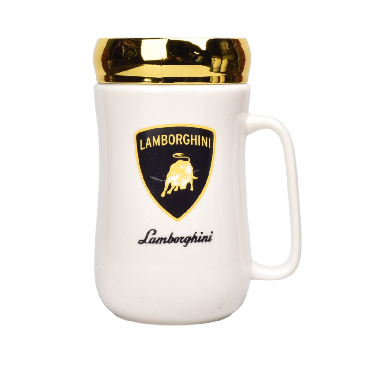 mug pocillo ceramica con tapa espejo 400ml dim:13x7