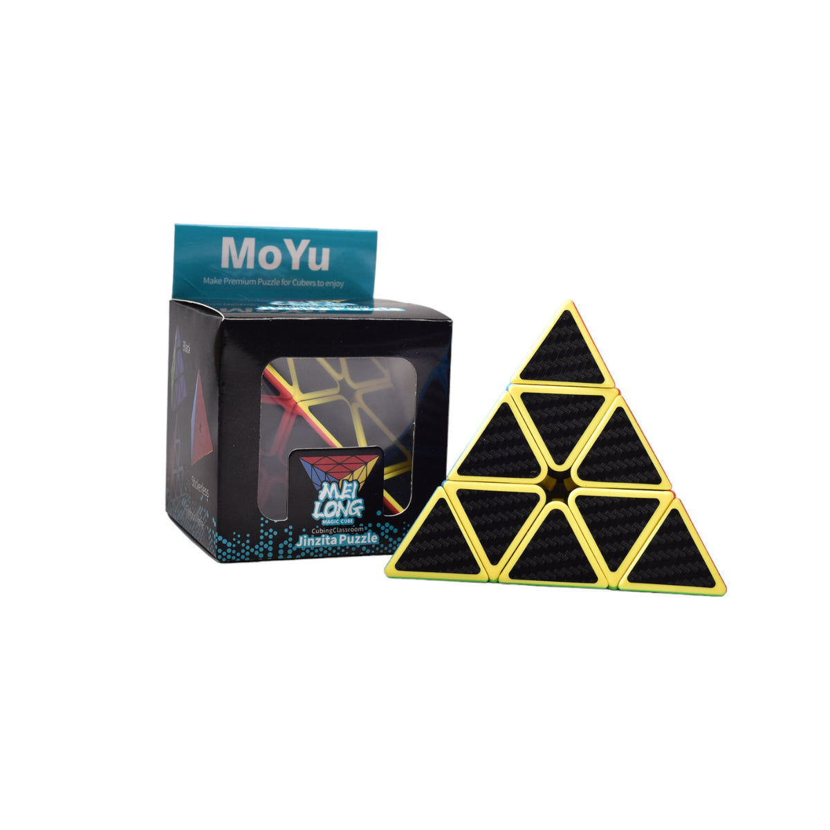cubo rubik piramide color oscuro plastico