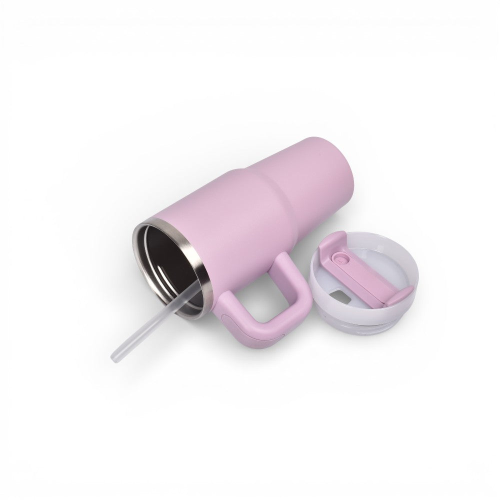 termo acero inoxidable con tapa y pitillo 420ml dim:7x7x18