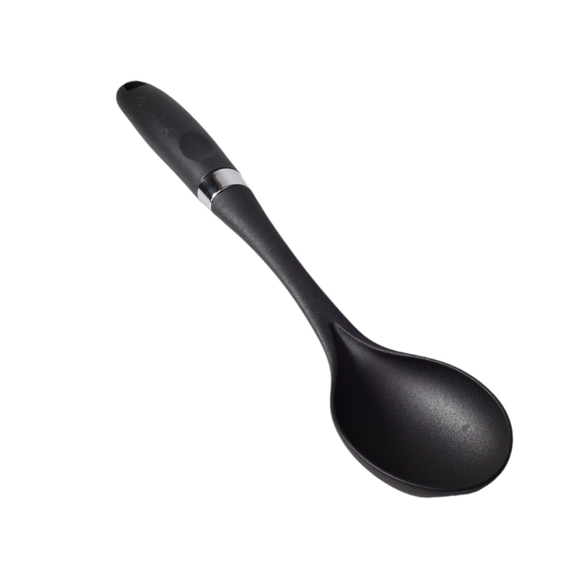 cuchara silicona plastico utensilios cocina negro dim:6x35x2