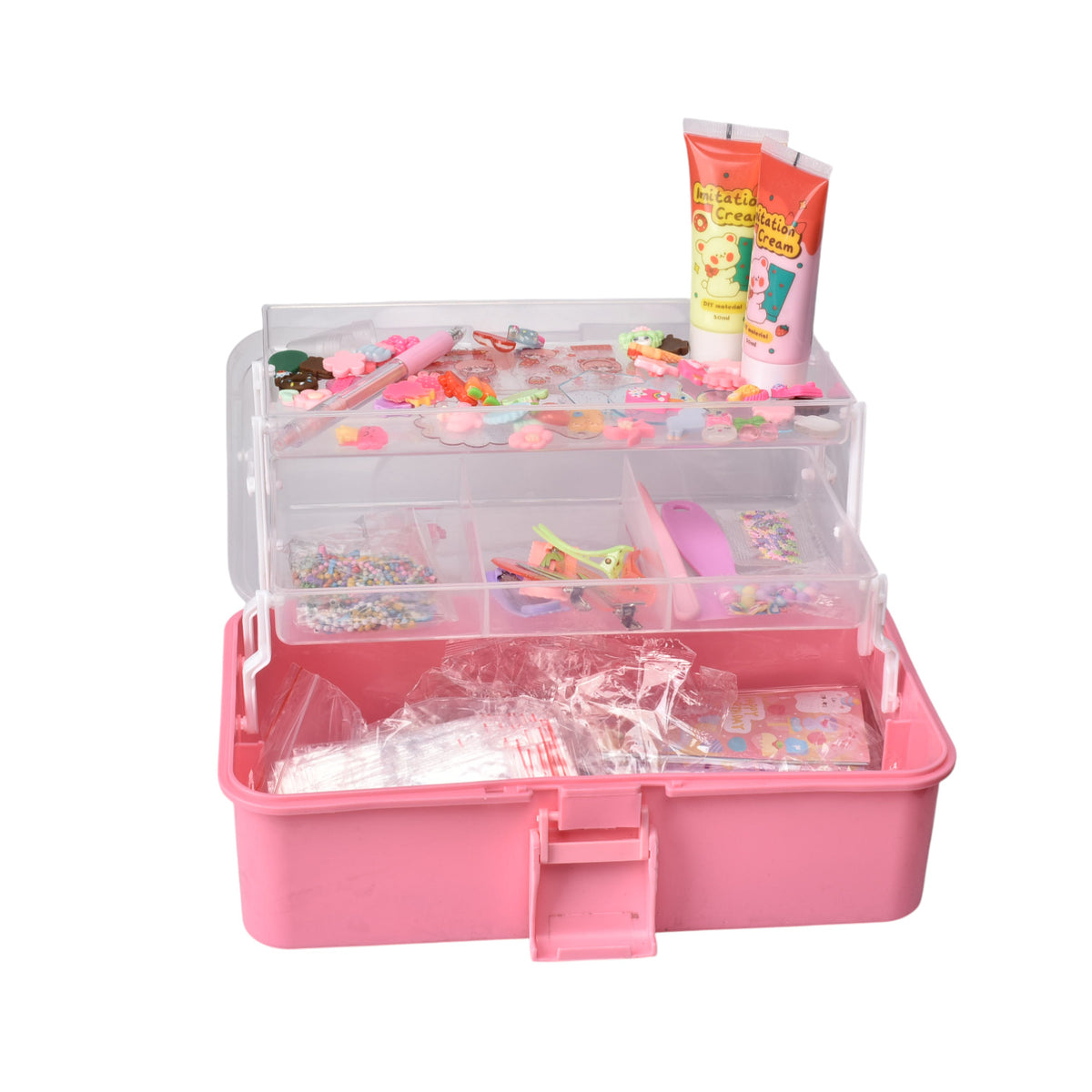juguete kit de arte con accesorios plastico dim:26x12x17