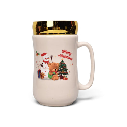 MUG  POCILLO CERAMICA TAPA ESPEJO 400ML