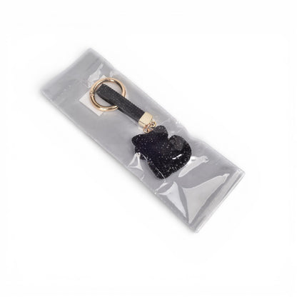 LLAVERO RESINA Y METAL GATO DIM:4X4X1
