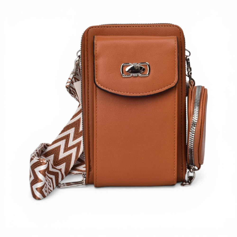 bolso para dama sintetico con monedero dim: 11x18x7