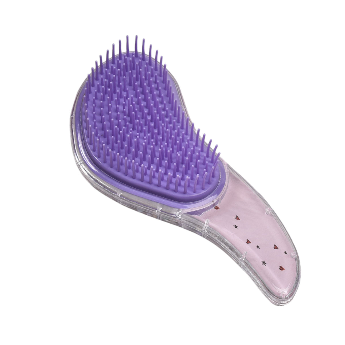 cepillo corto ovalado para cabello decorado