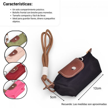 MONEDERO SINTETICO POLIESTER COLORES SURTIDOS DIM:5X6X15
