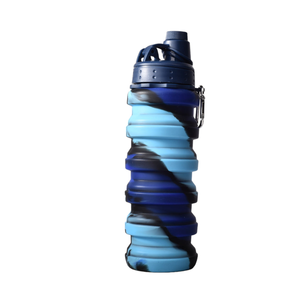 botella de agua plegable 600ml silicona varios colores