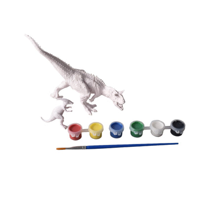 SET KIT DE PINTAR DINOSAURIO CON TEMPERAS