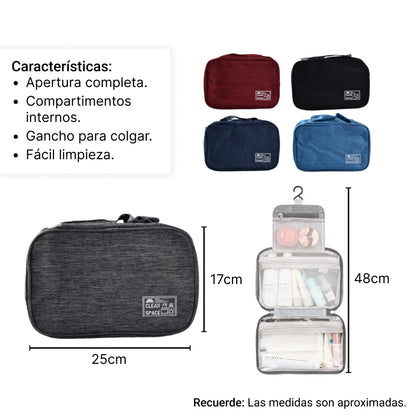 NECESER ORGANIZADOR PARA VIAJE COSMETICOS ASEO ACCESORIOS