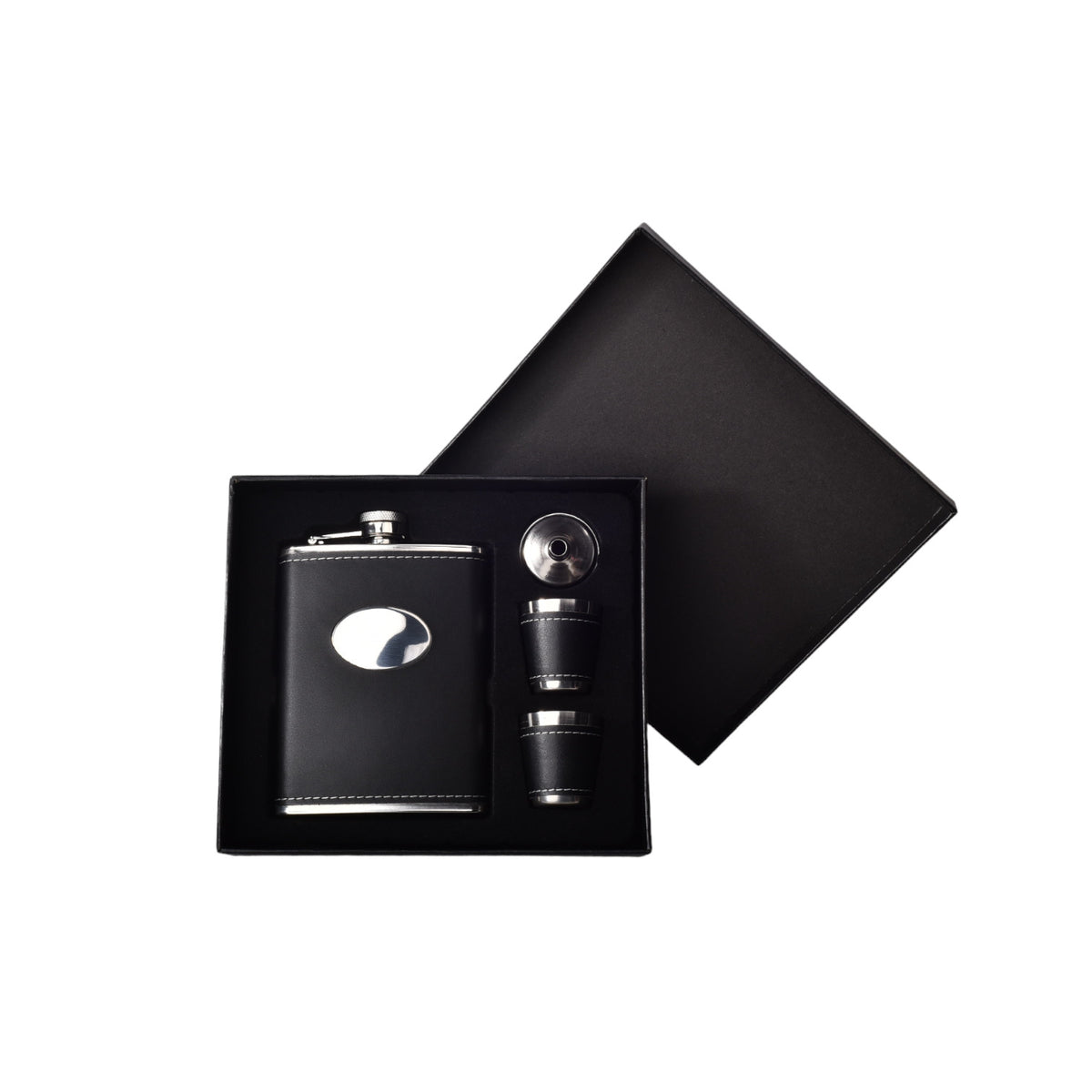 whiskera licorera negro acero inoxidable con accesorios