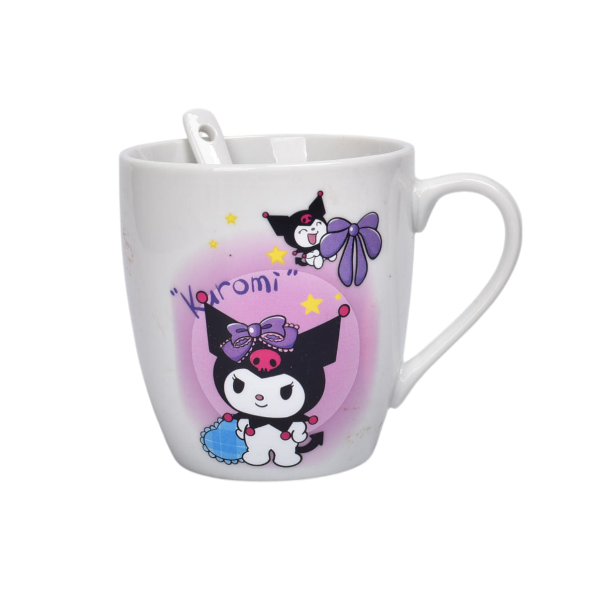 set pocillo con cuchara ceramica 180ml personaje