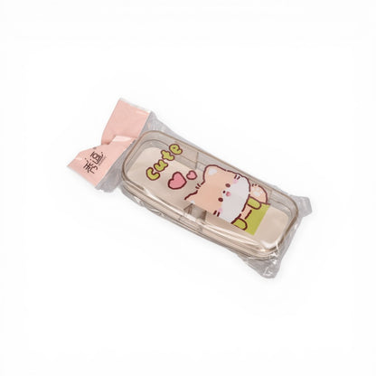 ESTUCHE PARA GAFAS PLASTICO TRANSPARENTE DIM: 14X5X3