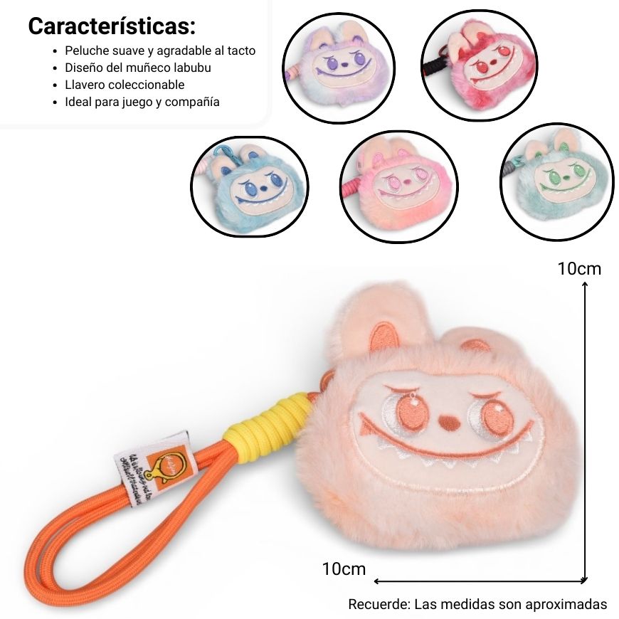 llavero peluche poliester dim:10x11x3