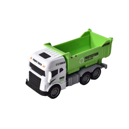 JUGUETE CARRO DE CONSTRUCCION COLOR VERDE PARA NIÑOS PLASTIC