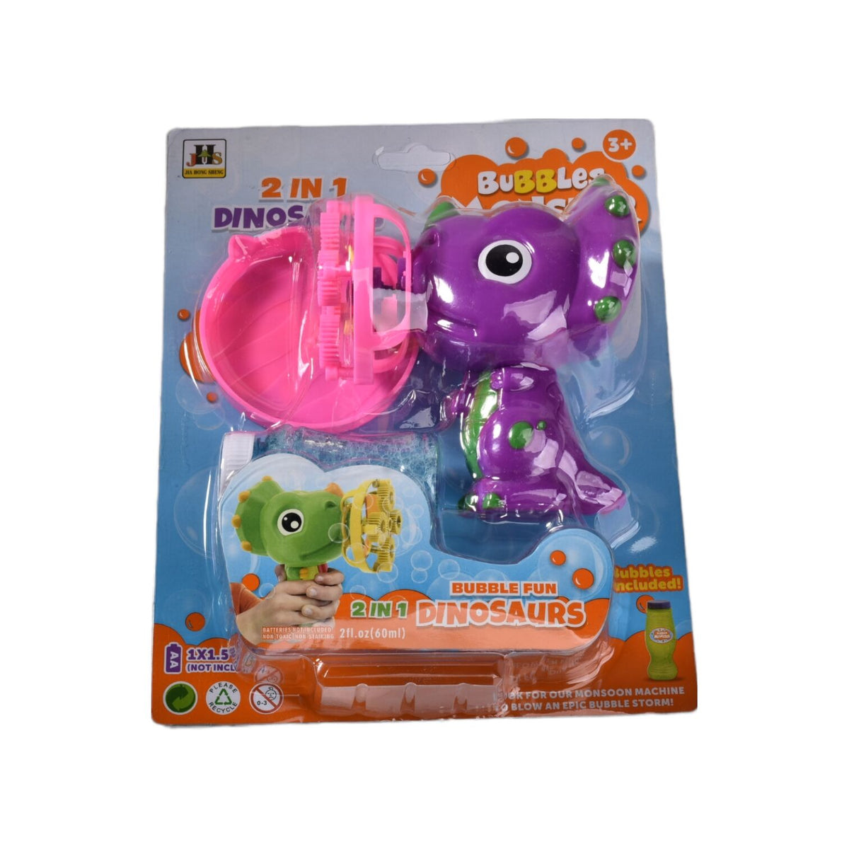 juguete burbujero infantil en plastico dim:19x8x24cm