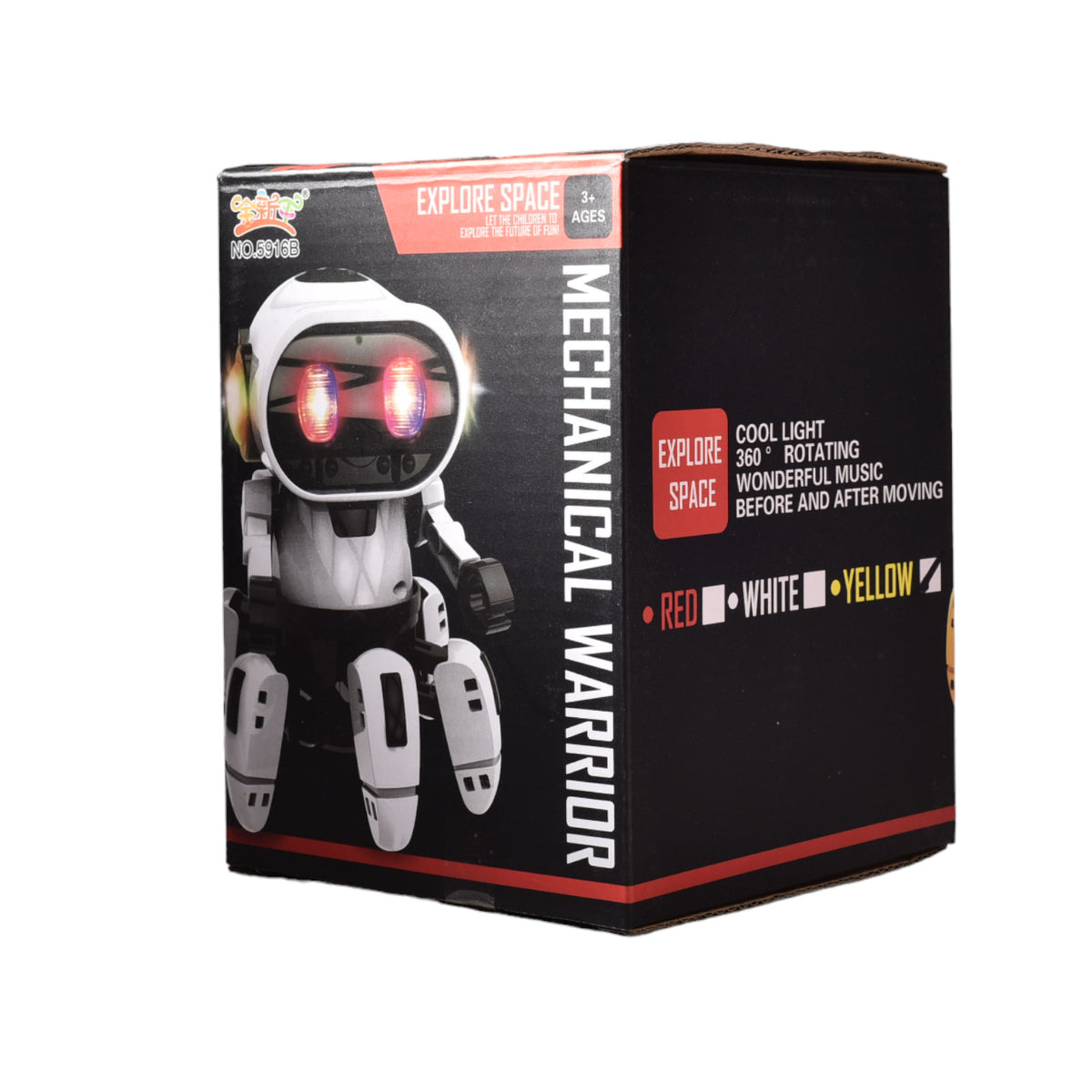 robot con luces sonido y movimiento juguete