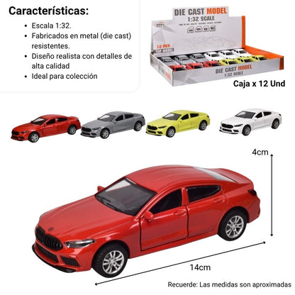 CARRO COLECCION DEPORTIVO METALICO ESCALA 1/32