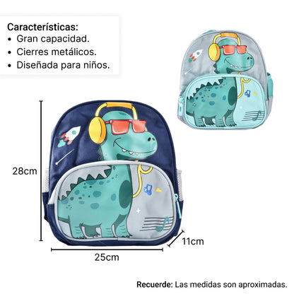 MORRAL ESCOLAR SINTETICO DINOSAUTIO