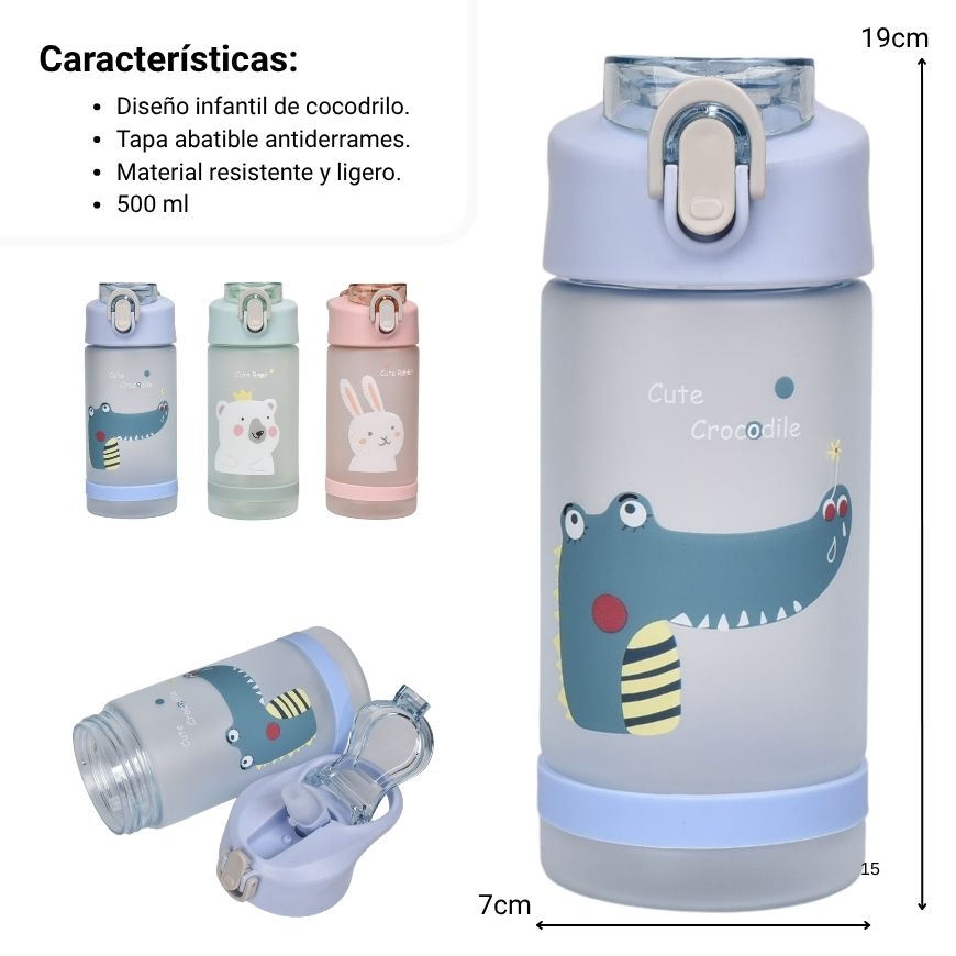 botella de agua plastico 500ml