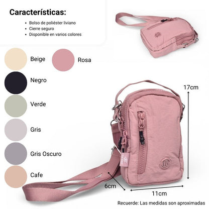 BOLSO LIGERO MUJER POLIESTER DIM:11X17X6