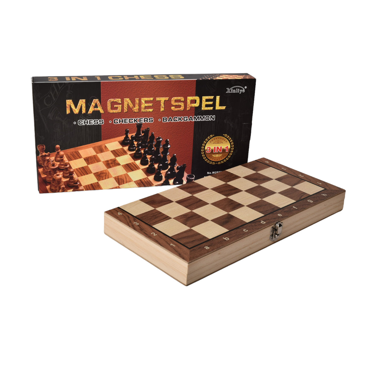 juego de mesa ajedrez madera dim:34x17x3