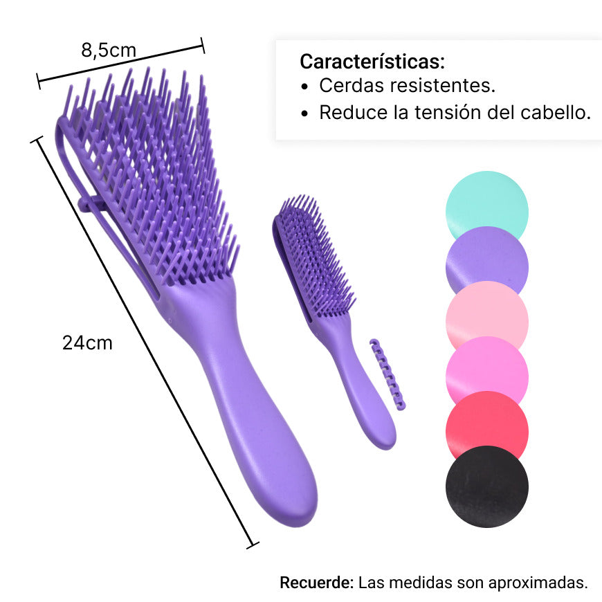 cepillo para desenredar el cabello antifriz
