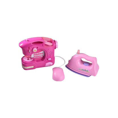 JUGUETE MAQUINA DE COSER Y PLANCHA SONIDO LUCES