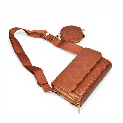 BOLSO PARA DAMA SINTETICO CON MONEDERO DIM: 19X13X6