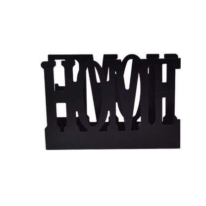 SERVILLETERO HOME NEGRO DE ACERO INOXIDABLE DIM:14X9