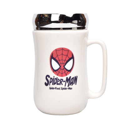 MUG POCILLO CERAMICA CON TAPA ESPEJO PERSONAJE 380ML DIM:14X7