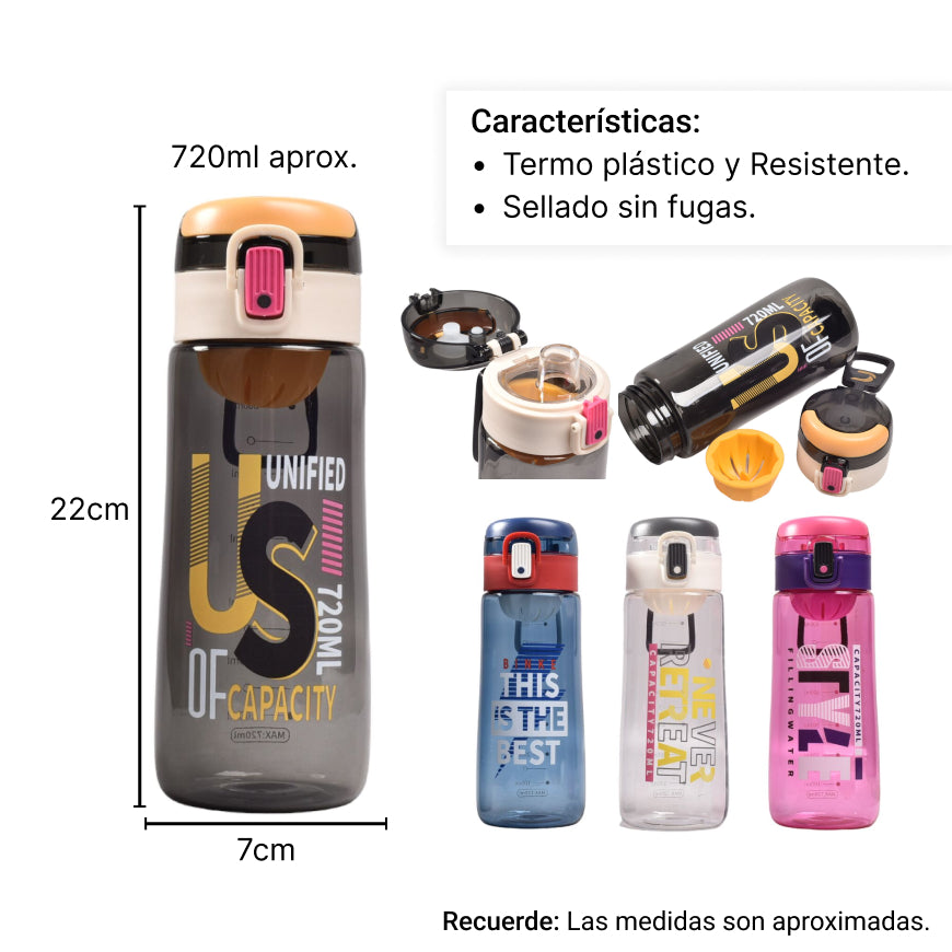 botella de agua 720ml