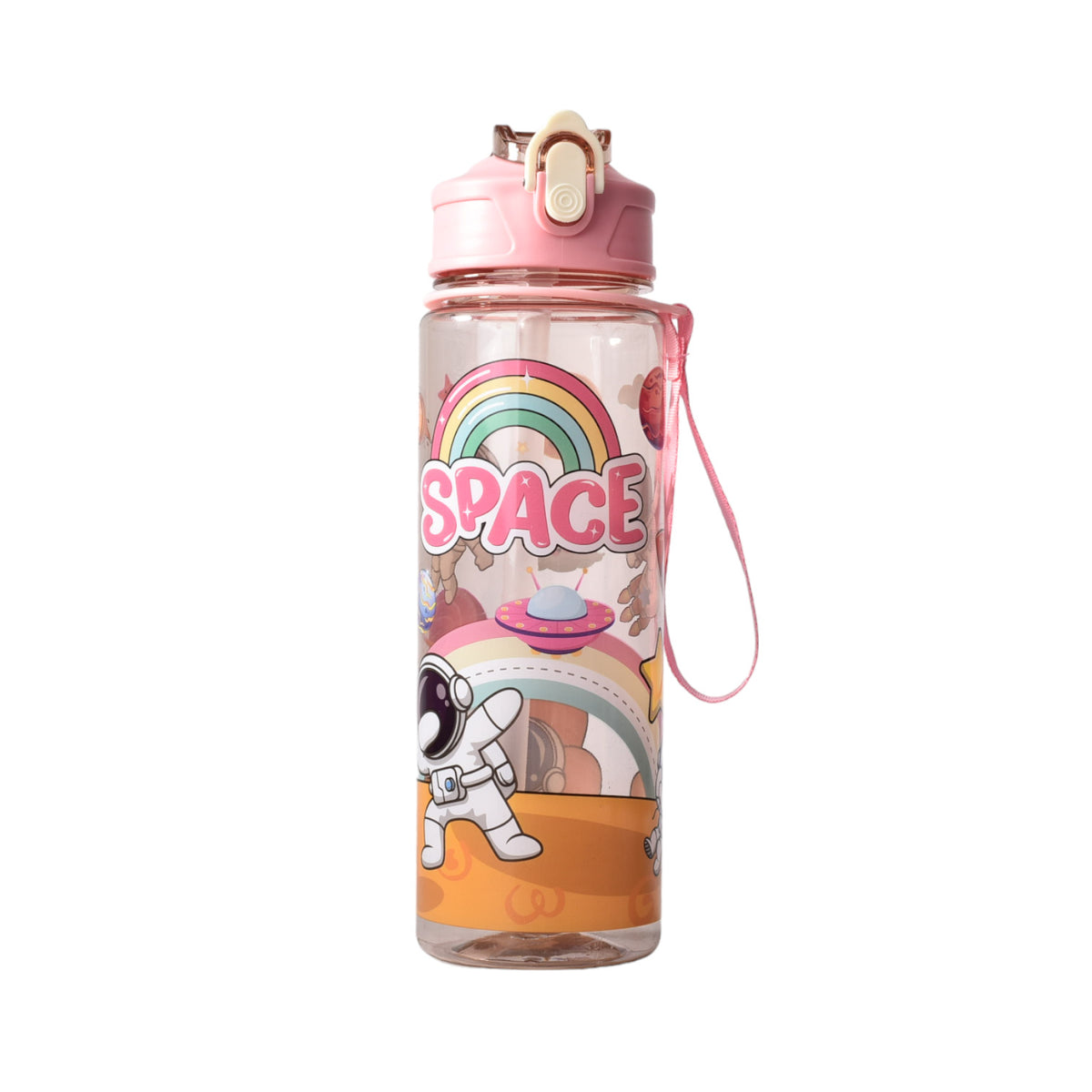 botella de agua 650ml plastico astronauta