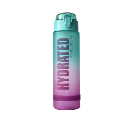 BOTELLA DE AGUA PLASTICA DE 900ML DIM:7X7X27CM