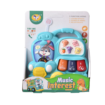 AUTOBUS PIANO JUGUETE MUSICAL BEBES  DIM:16x19x5