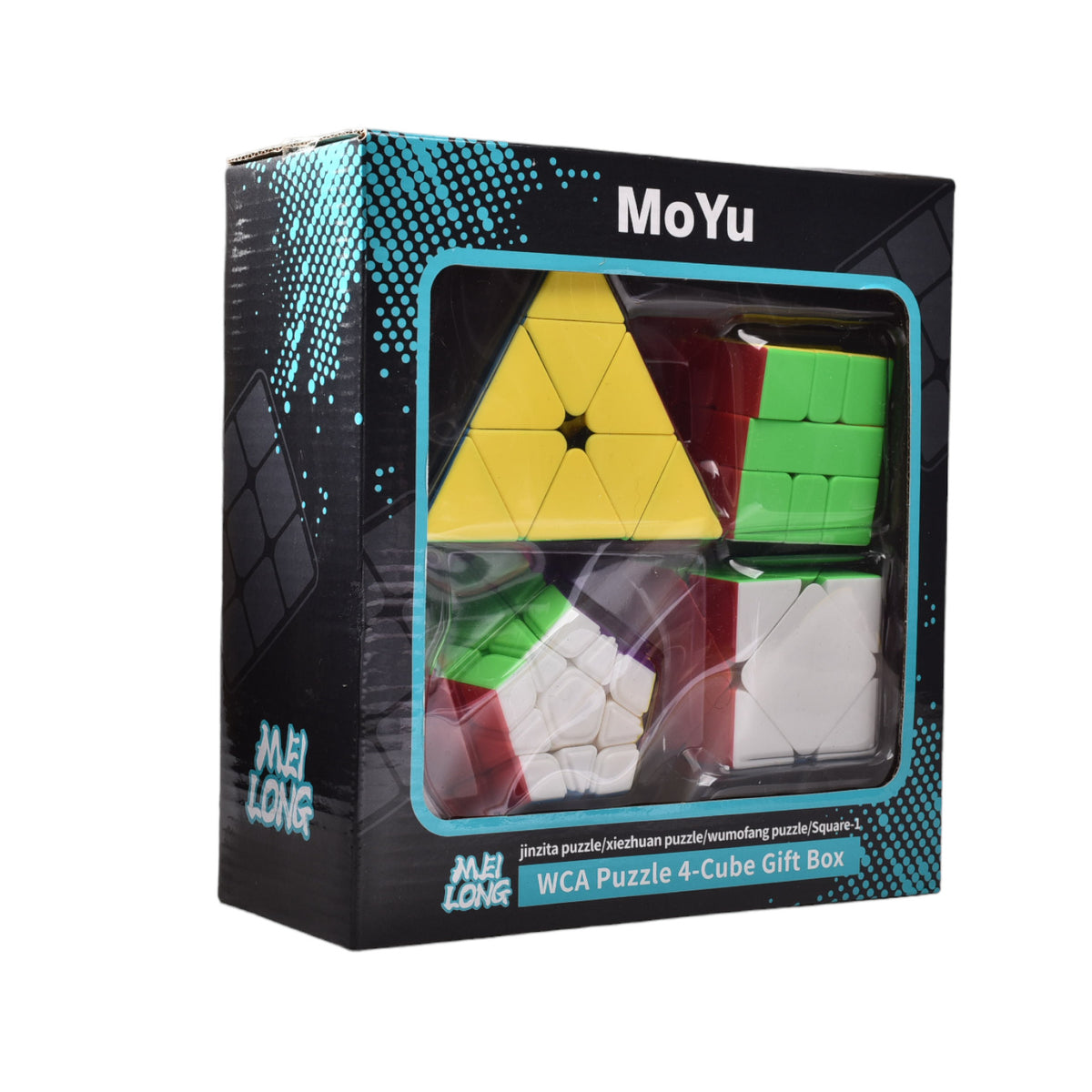 set cubo rubik por 4 und delux gif box