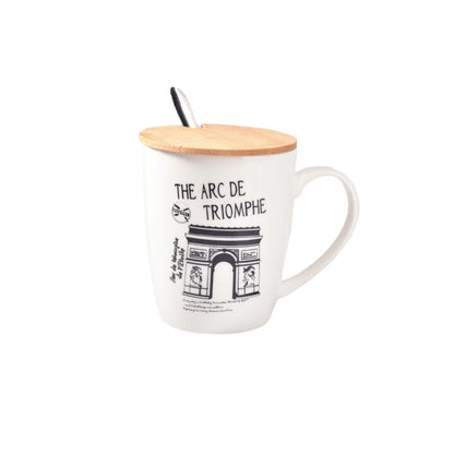 MUG POCILLO CON CUCHARA CERAMICA
