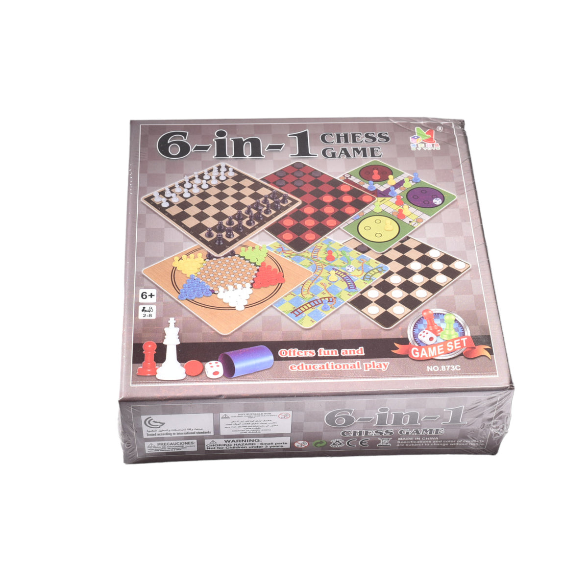 juego de mesa 6 en 1 dim: 16x16x5