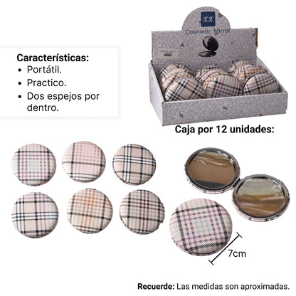 ESPEJO PLASTICO REDONDO CARTERA DIM:7 CM