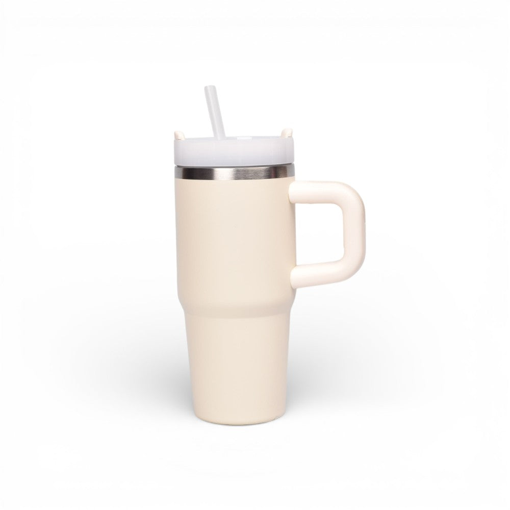 termo acero inoxidable con tapa y pitillo 420ml dim:7x7x18
