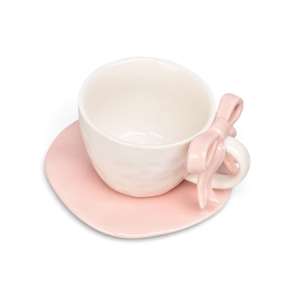 POCILLO SET CON PLATO 330ML CERAMICA