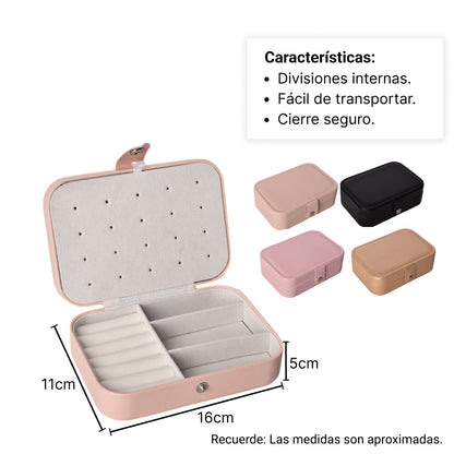 JOYERO CAJA ORGANIZADOR ESTUCHE SINTETICO DIM:16*11*5